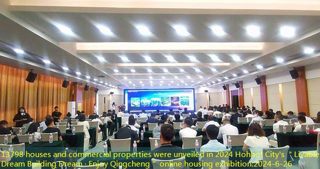 13798 houses and commercial properties were unveiled in 2024 Hohhot City’s ＂Livable Dream Building Dream · Enjoy Qingcheng＂ online housing exhibition